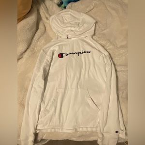 White champion hoodie